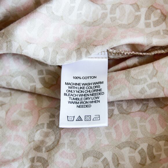 Foxcroft NYC Pink blush Chain link Tunic shirt size 10 M - Picture 7 of 8